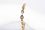 Ladies 14k Yellow Gold Oval Link Bracelet Size 6.25"