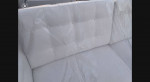 White Vegan Leather Living Room Set (2 Chairs & Sofa)