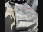 White Vegan Leather Living Room Set (2 Chairs & Sofa)
