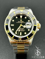 Rolex Submariner 40mm 18k Yellow Gold & Steel Black Dial Oyster 16613