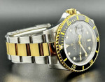 Rolex Submariner 40mm 18k Yellow Gold & Steel Black Dial Oyster 16613