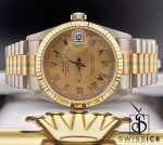 Rolex Datejust Ladies 31mm 18k Gold TRIDOR President Roman 68279BIC