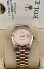 Rolex Datejust Ladies 31mm 18k Gold TRIDOR President Roman 68279BIC