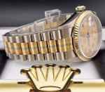 Rolex Datejust Ladies 31mm 18k Gold TRIDOR President Roman 68279BIC