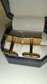 Mother of pearl initials M or W cuff links