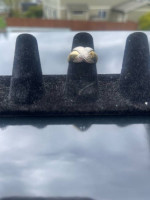 14k Yellow and White Gold Ring Size 4.75