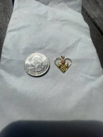 10k Black Hills Gold Heart Shaped Pendant