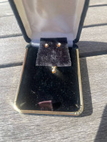 14k Diamond Earring and Pendant Set