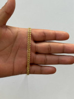 14k Solid Yellow Gold Rope