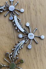 ARTISAN SILVER AND ENAMEL NECKLACE AND EARRINGS-SET