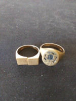 2 10K Yellow Gold Signet Rings 14.9 gr.