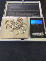 11 14K White Gold Wedding Bands 22.7 GR.