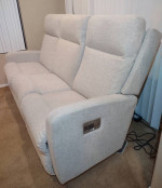 La-Z-Boy Power Wall Reclining Sofa with Headrest and remotes