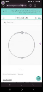 Tiffany & Co Elsa Peretti Diamonds by the Yard Bracelet