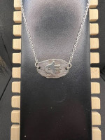 Hamsa Hand Tag chain Necklace