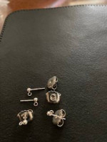 Sterling Silver Large Earring-Backs+ Earring-Posts to hook on earrings
