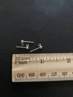 Sterling Silver Large Earring-Backs+ Earring-Posts to hook on earrings