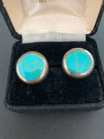 Silver and Turquoise Earrings