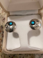 Concho Silver Earrings