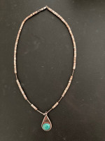 Heishi and Turquoise Necklace