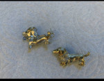 Dachshund Gold Toned Pin Qty 2