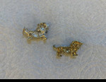Dachshund Gold Toned Pin Qty 2