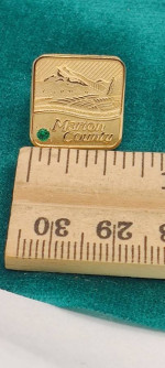 Marion County Service Award Pin Emerald