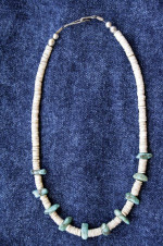 Turquoise and Shell Necklace