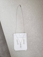 Cubic zirconia necklace and earrings