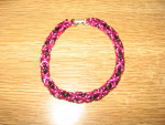 Chain Maille Bracelet Pink & Black