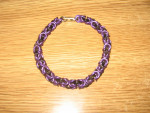 Chain Maille Bracelet Purple & Black