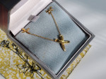 Tiffany & Co Paloma Picasso Graffiti X Cross 18k Gold Necklace Earring