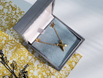Tiffany & Co Paloma Picasso Graffiti X Cross 18k Gold Necklace Earring