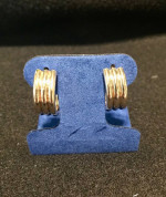 14K Yellow Gold 3/4 Hoop Earrings