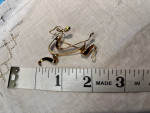 Tiffany & Co Authentic 14K Yellow Leaping Deer Pin Brooch