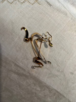 Tiffany & Co Authentic 14K Yellow Leaping Deer Pin Brooch
