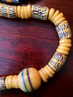 Large tribal Moroccan raw amber necklace and bracelet!