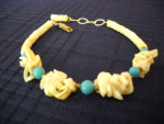 White Shell & Turquoise Bracelet
