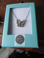 Dimond ring /necklace Dimond and butterfly necklace Dimond