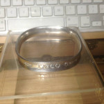 1997 Tiffany & Co. 925 Sterling Cuff Bangle Bracelet "925 T & Co.1837"