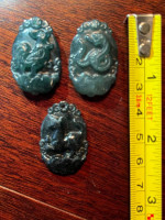 Dark green Burmese Jadeite Jade pendants!