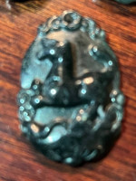 Dark green Burmese Jadeite Jade pendants!