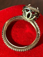 Ruby ring set in silver size 6!
