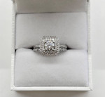 14KT White Gold Set Of 2 Rings With Diamonds