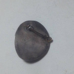 Antique Silver Comedy & Tragedy Mask Brooch Silver  C.1900