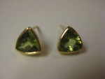 14K Trillion Peridot 7.5 Earrings