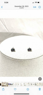 Brand new sterling silver necklace and silver pendant with Mystic Topaz gemstone