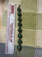 Silver jade bracelet