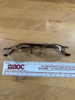 Kata Umbra women's eyeglasses red and gold