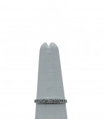 10K White Gold Lady's Ring .13CTW  1.4Grams Size 7.5